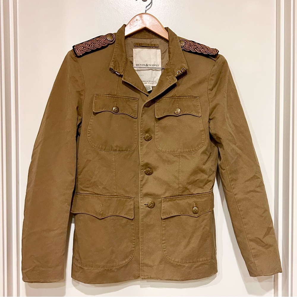 NWT Denim & Supply Ralph Lauren military-inspired field jacket brown size M
